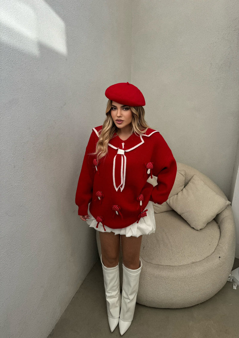 PULOVER E KUQE