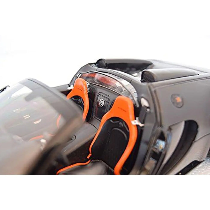 Rastar 1/18 Scale Model 43900 - Bugatti Veyron 16.4 Grand Sport Vitesse - Black Kids On Wheelz