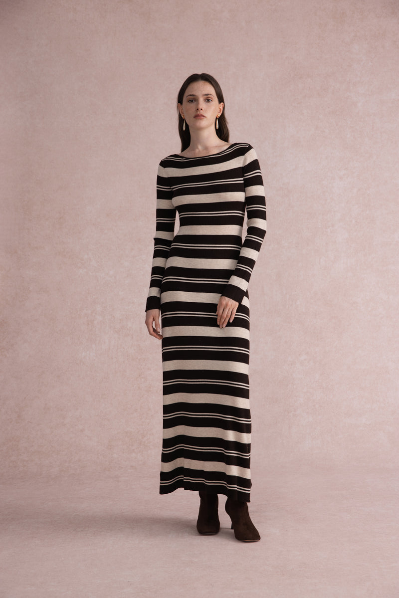 Reversible twist knit dress