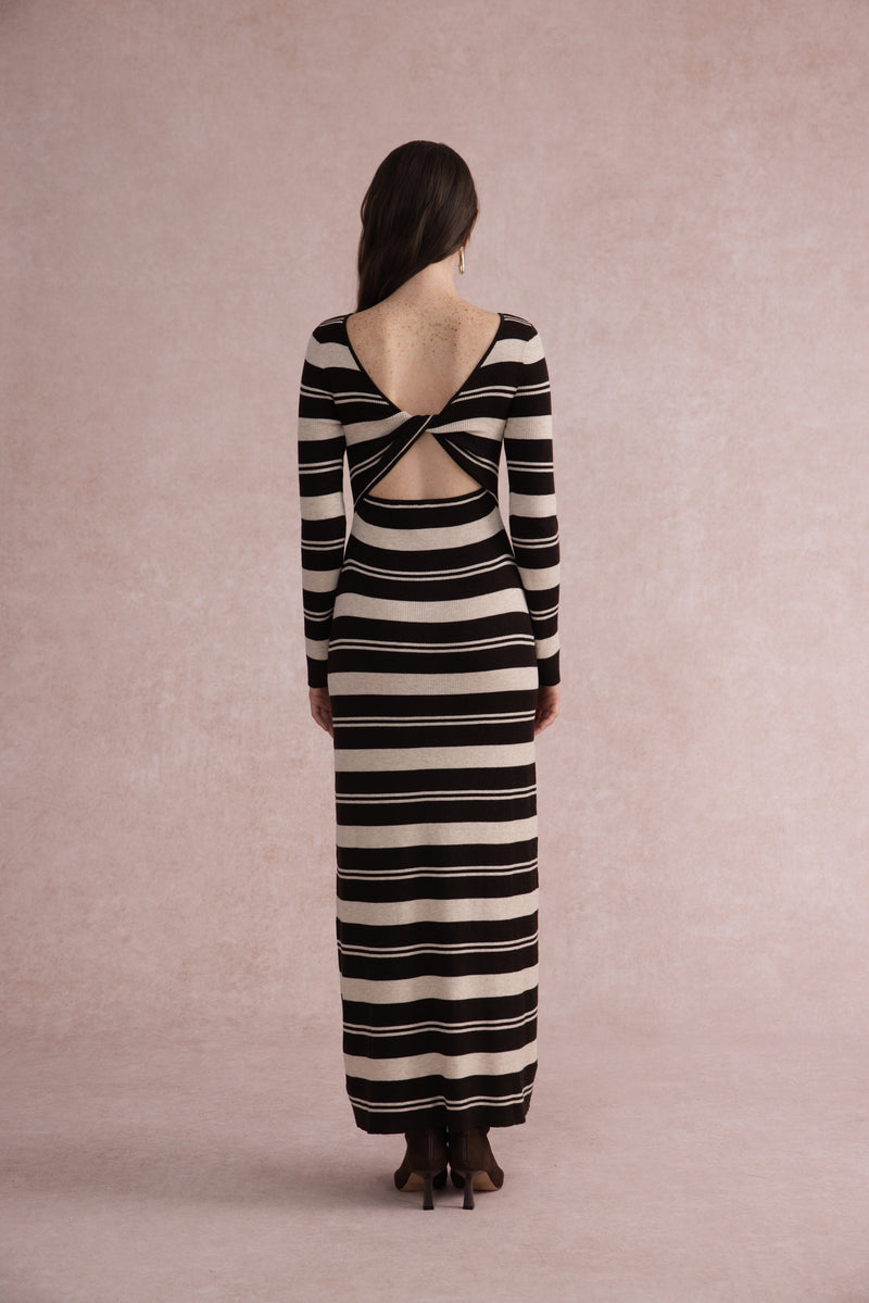 Reversible twist knit dress