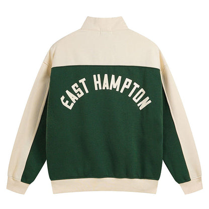 RHUDE Contrast Varsity cotton sweatshirt pant sets