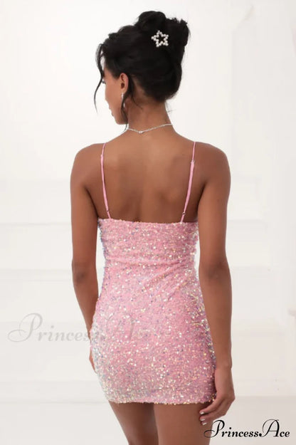 Iridescent Sequin Stylish Bodycon Dress