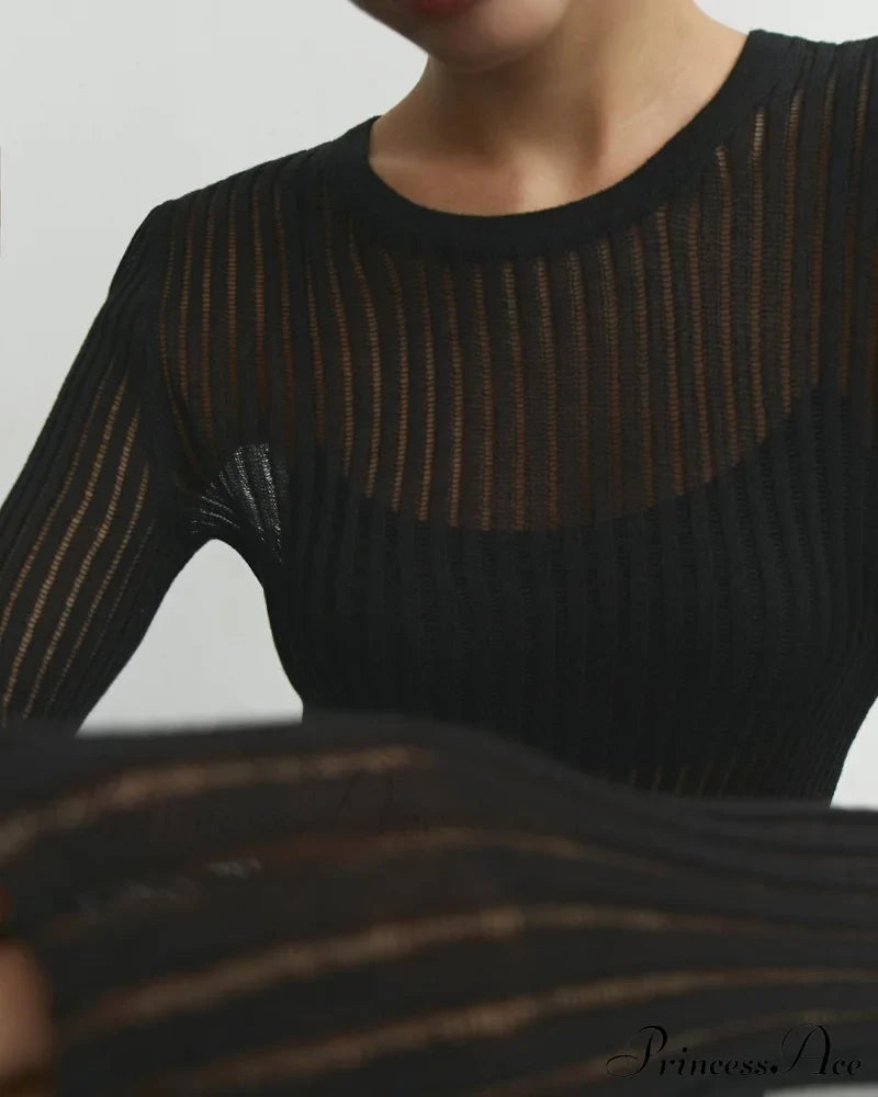 Sabrina Elegant Blouse Black / M Shirts & Tops