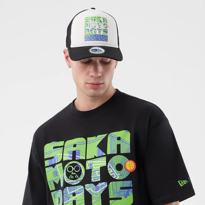 The Male model is wearing Sakamoto Days Netflix Black T-Shirt 5