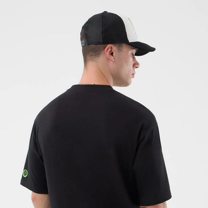 The Male model is wearing Sakamoto Days Netflix Black T-Shirt 7