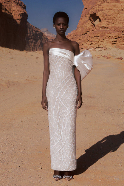 Satari Gown - White - SHOPJAUS - JAUS