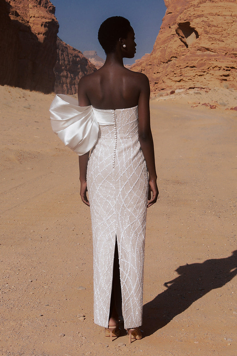 Satari Gown - White - SHOPJAUS - JAUS