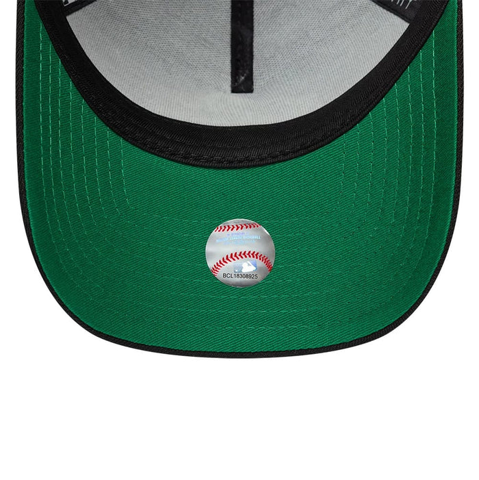 Pictured is this MLB Cooperstown Seattle Mariners 9FORTY A-Frame cap in black. 2