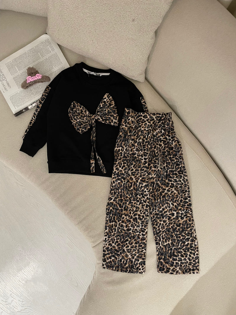 SET ME BLUZE DHE TUTA LEOPARD