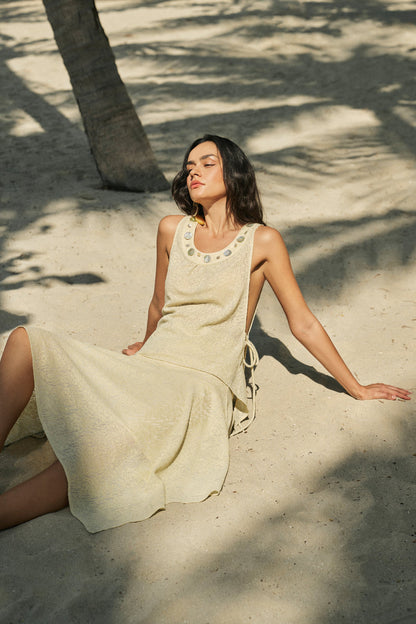 Side-tie top & ruched waist skirt