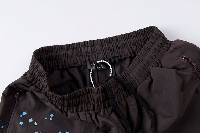 Sp5der Double Layer Shorts Brown