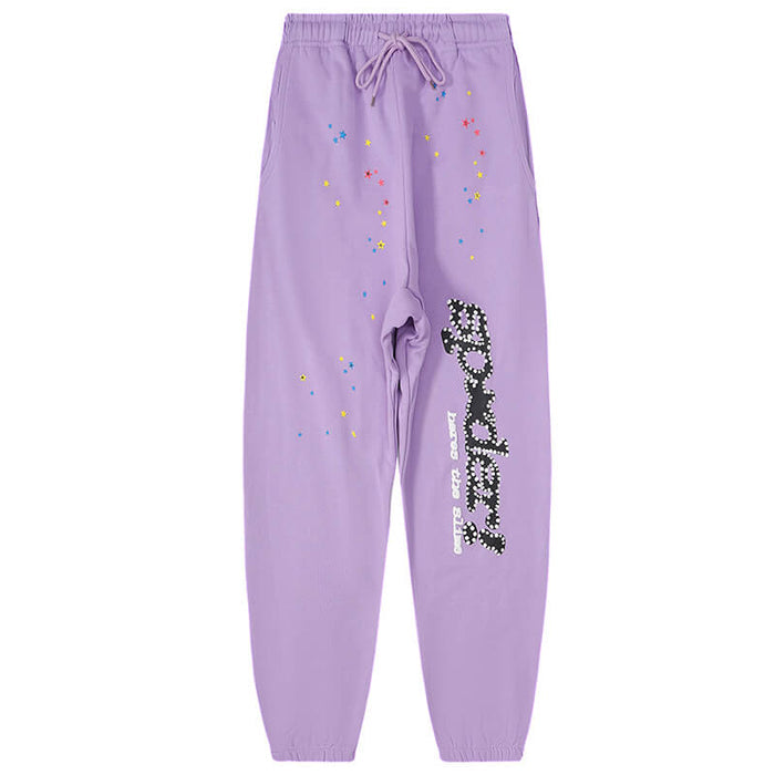 Sp5der Young Thug Pant-Purple #8307
