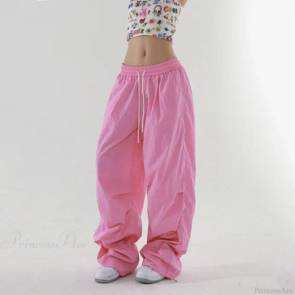 Spicy Girl Quick Drying High Waist Pants Pink / S
