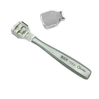 Stainless steel callus planer with rasp adapter - Credo Credo