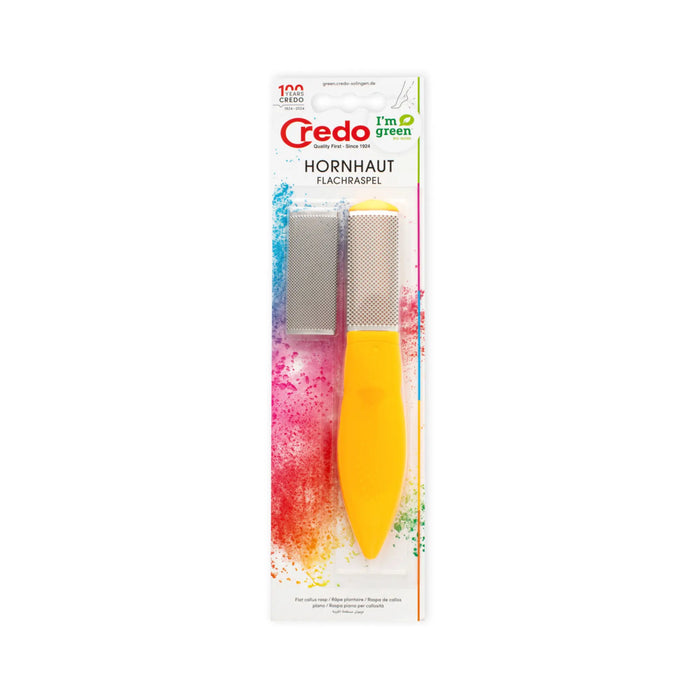 Pedicure rasp with stainless steel friction surface - 19 cm - Credo Credo