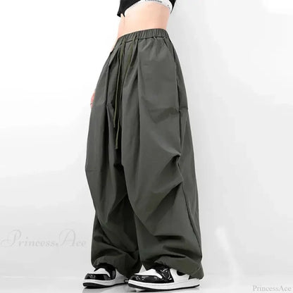 Street Dance Quick Drying Cargo Pants Army Green / S
