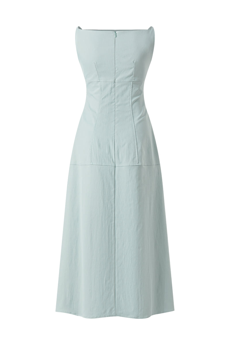 Structured A-line midi dress