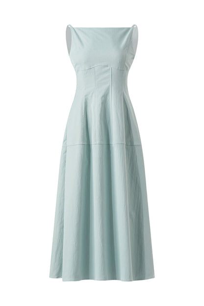 Structured A-line midi dress