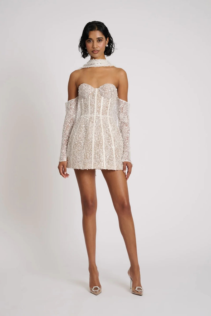 Taline Dress - White