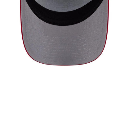 Pictured is this Tom & Jerry Love Cherie 9FORTY A-Frame Trucker cap in red. 2