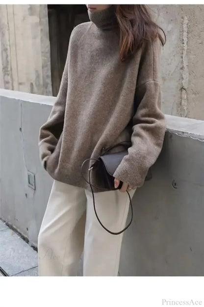 Turtleneck Cashmere Thickened Sweater