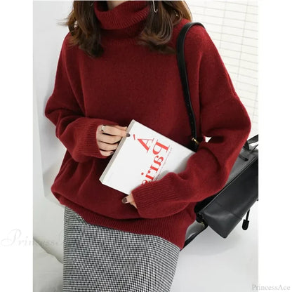 Turtleneck Cashmere Thickened Sweater