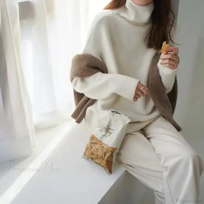 Turtleneck Cashmere Thickened Sweater