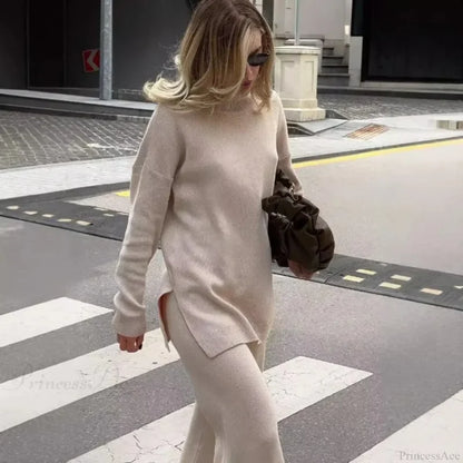Turtleneck Casual Long-Sleeved Knitted Sweater
