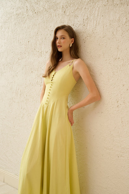 Twin strap maxi dress