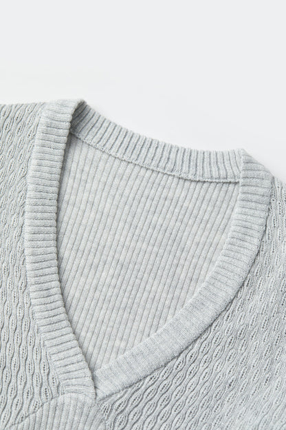 V neck slim fit sweater