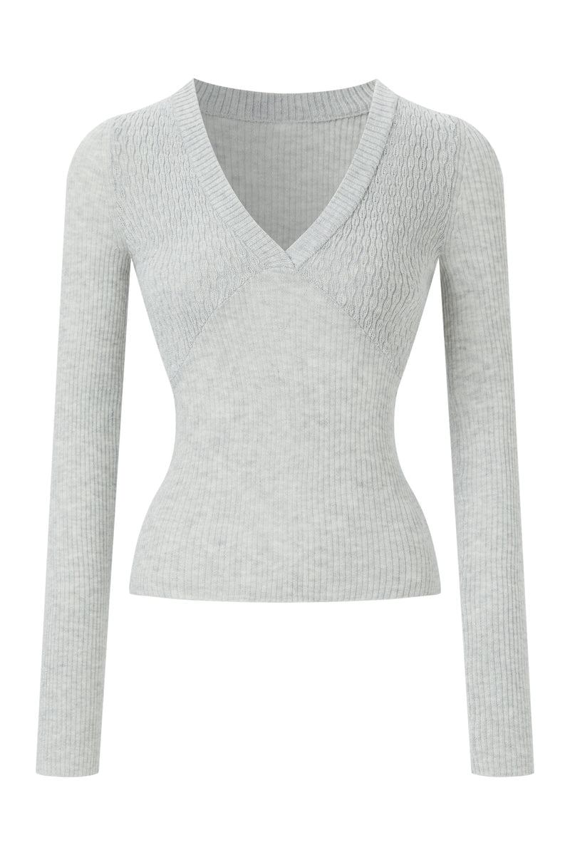 V neck slim fit sweater