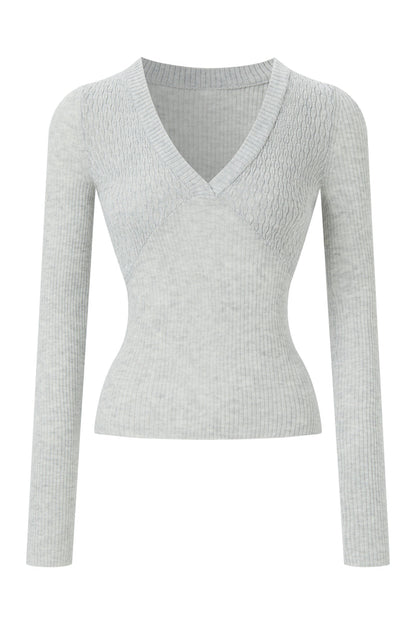V neck slim fit sweater