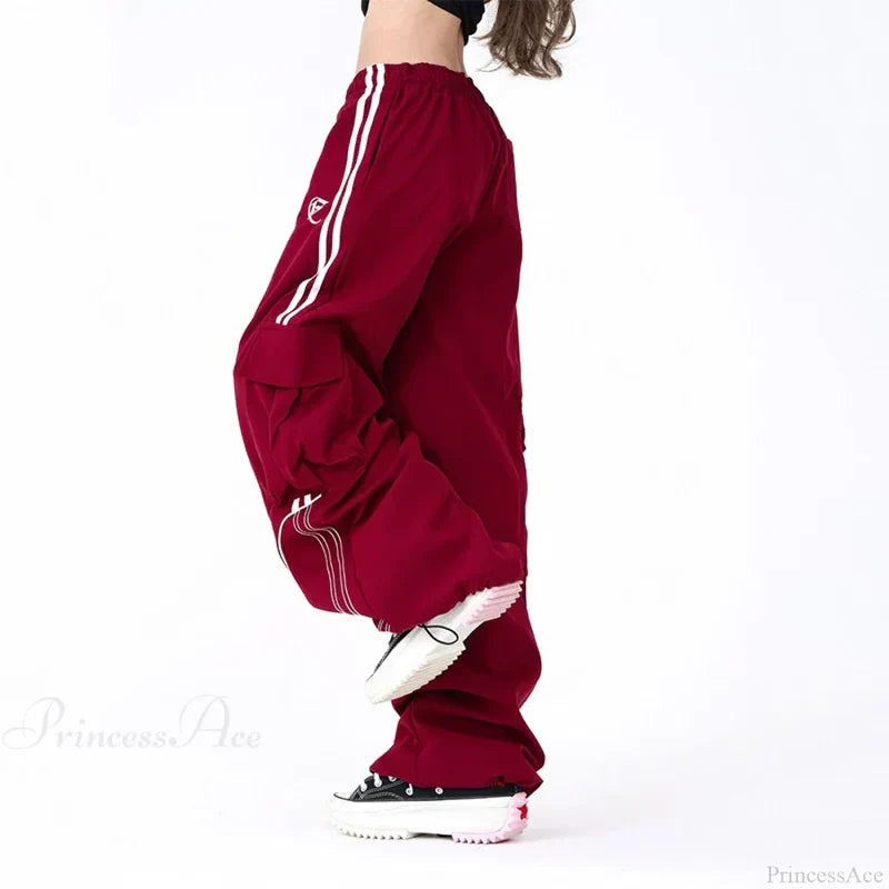 Vintage Stripe Hip Hop Cargo Pants