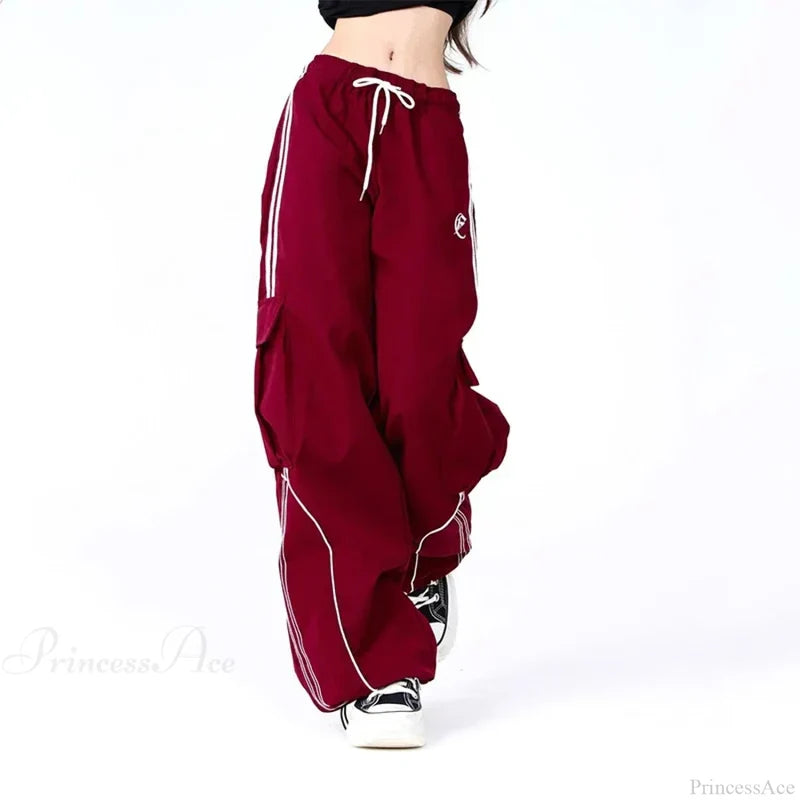 Vintage Stripe Hip Hop Cargo Pants