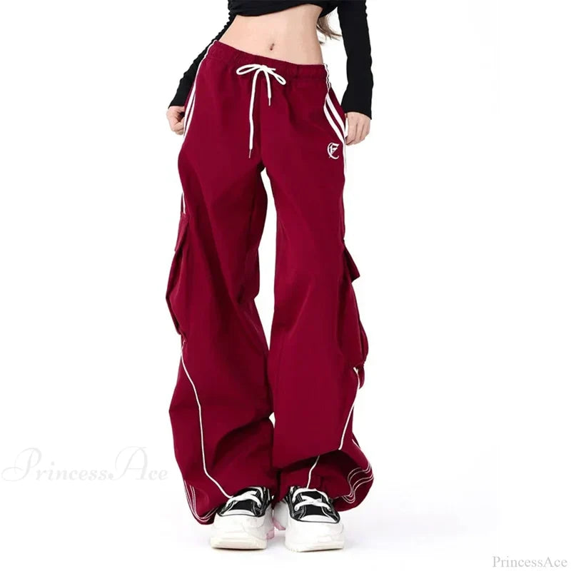 Vintage Stripe Hip Hop Cargo Pants