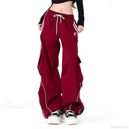 Vintage Stripe Hip Hop Cargo Pants