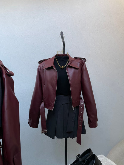 XHAKETE BURGUNDY LEKURE