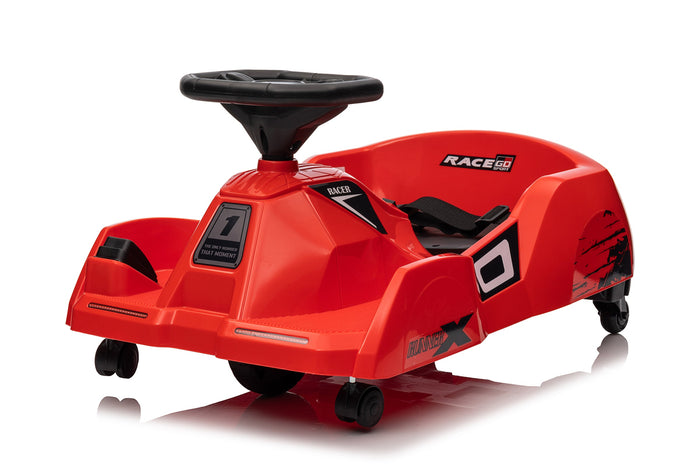 Zoom Racer Spin Cart 6V Electric Ride-On Toy for Kids – 360° Spinning Drift Car
